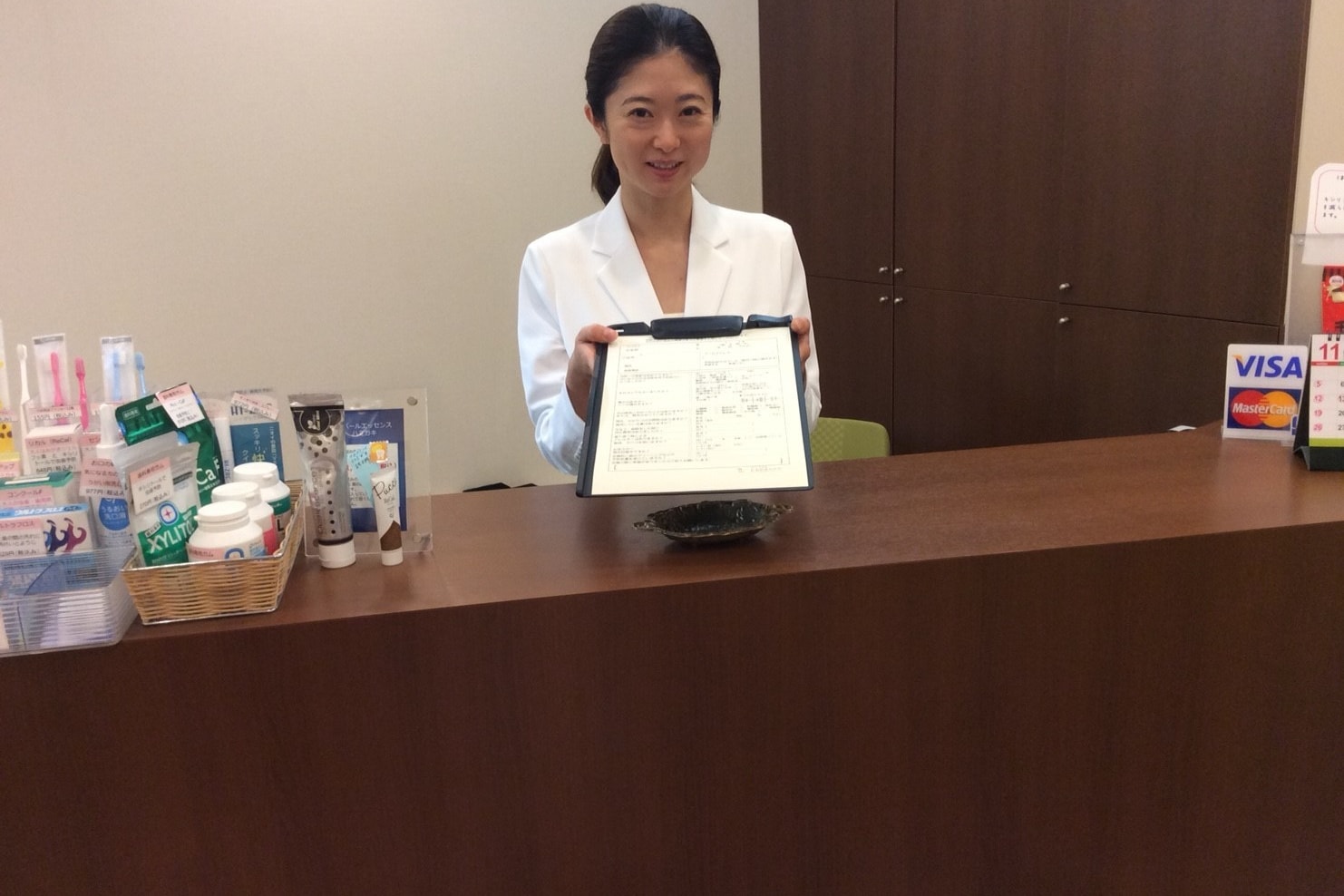 ハートフルにわの歯科医院受付